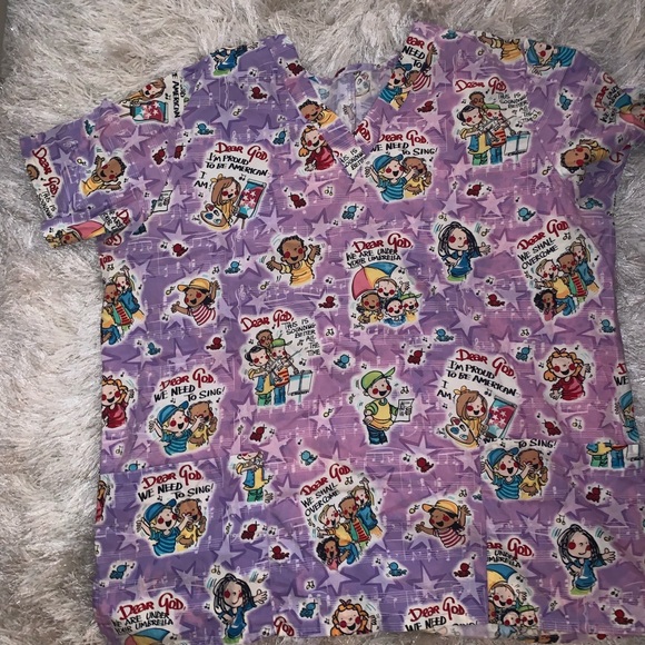 Scrub top - Picture 2 of 2